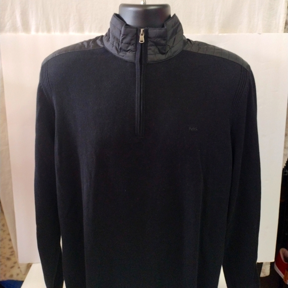 *Michael Kors Long sleeve 1/4 zip up men's size L. 🔥 NWT $118 - Picture 1 of 7